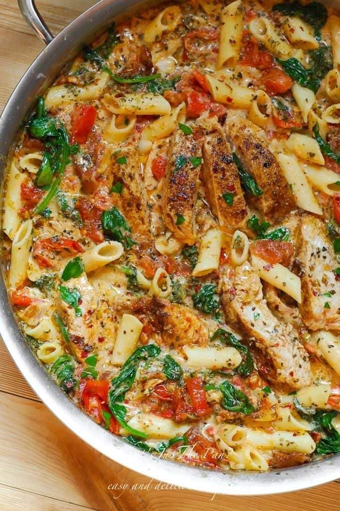 Chicken Bacon Spinach&nbsp;Penne