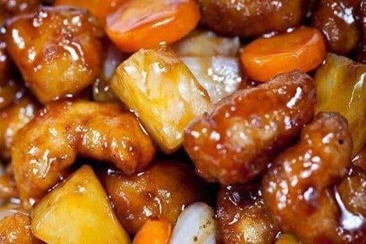 CROCK POT PINEAPPLE CHICKEN with Sweet Potatoes & Carrots