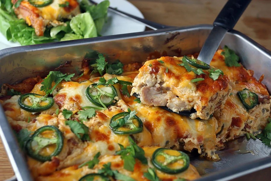 BUFFALO CHICKEN JALAPENO POPPER&nbsp;CASSEROLE