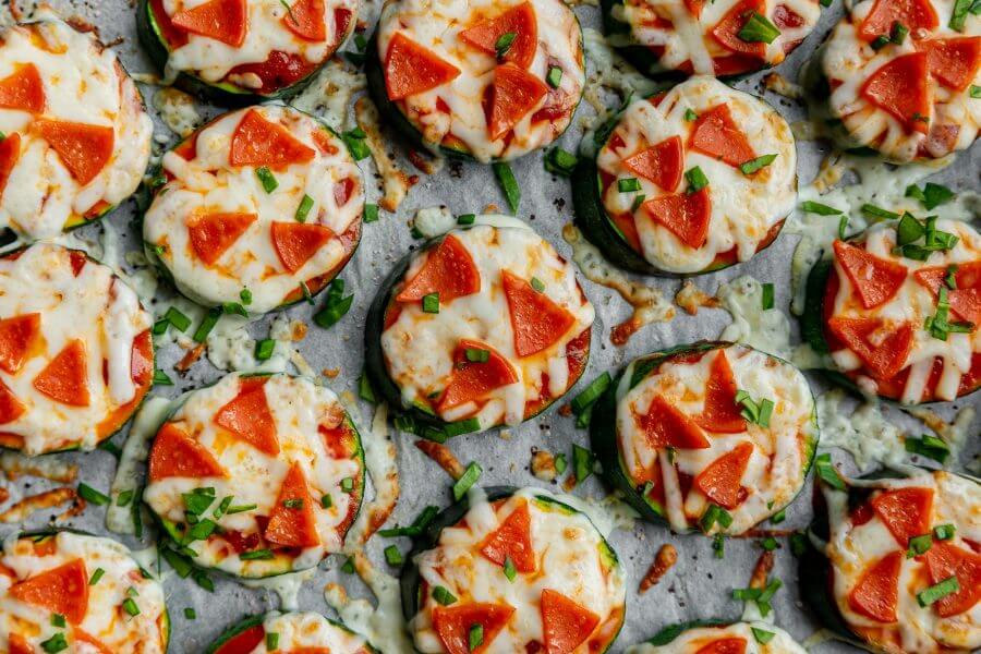 Mini Zucchini Pizzas