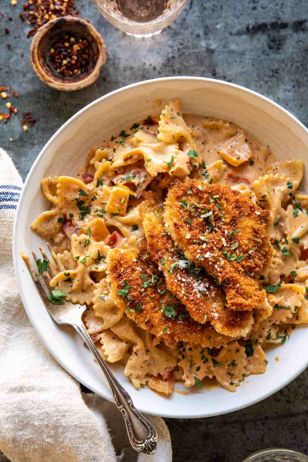 Southern Style Creamy Parmesan Chicken&nbsp;Pasta