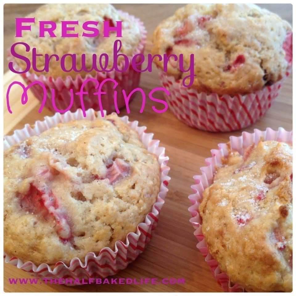 Fresh Strawberry Muffins