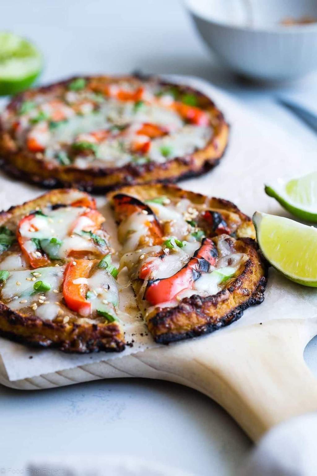 Thai Peanut Chicken “Pizza”