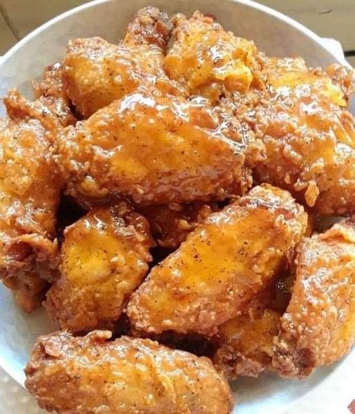 Fried Wing Flats Drizzled With Honey Lemon&nbsp;Pepper