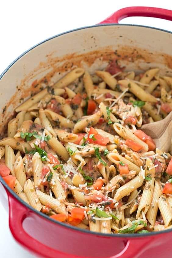 20-Minute Tuscan Chicken with Penne&nbsp;Pasta
