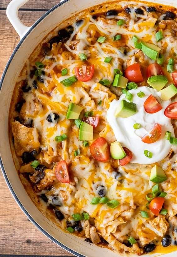Chicken Black Bean Enchilada&nbsp;Skillet