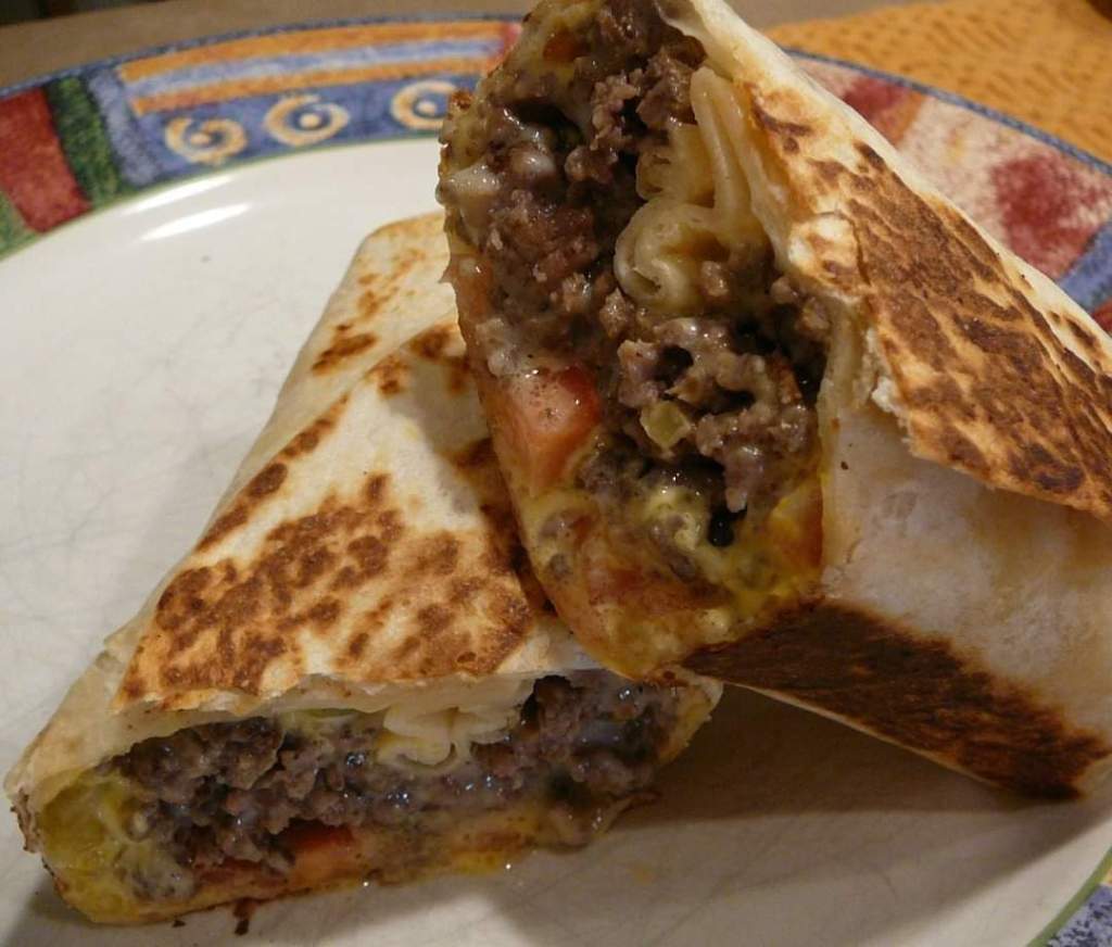 Grilled Cheeseburger Wraps