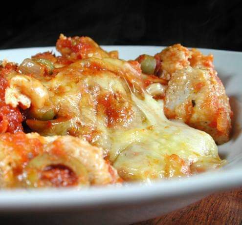 Olive-Mozzarella Chicken Bake