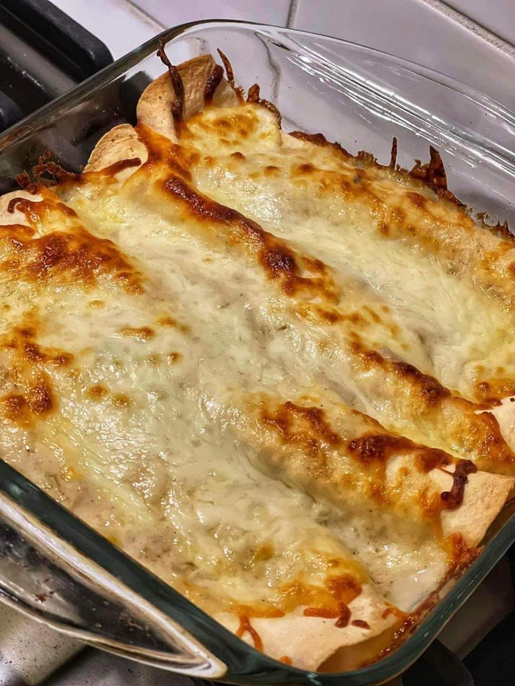 Low Carb White Chicken&nbsp;Enchiladas