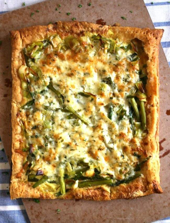 Asparagus and Leek Tart