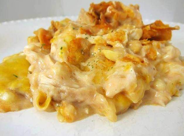 Dorito Chicken and Cheese Casserole