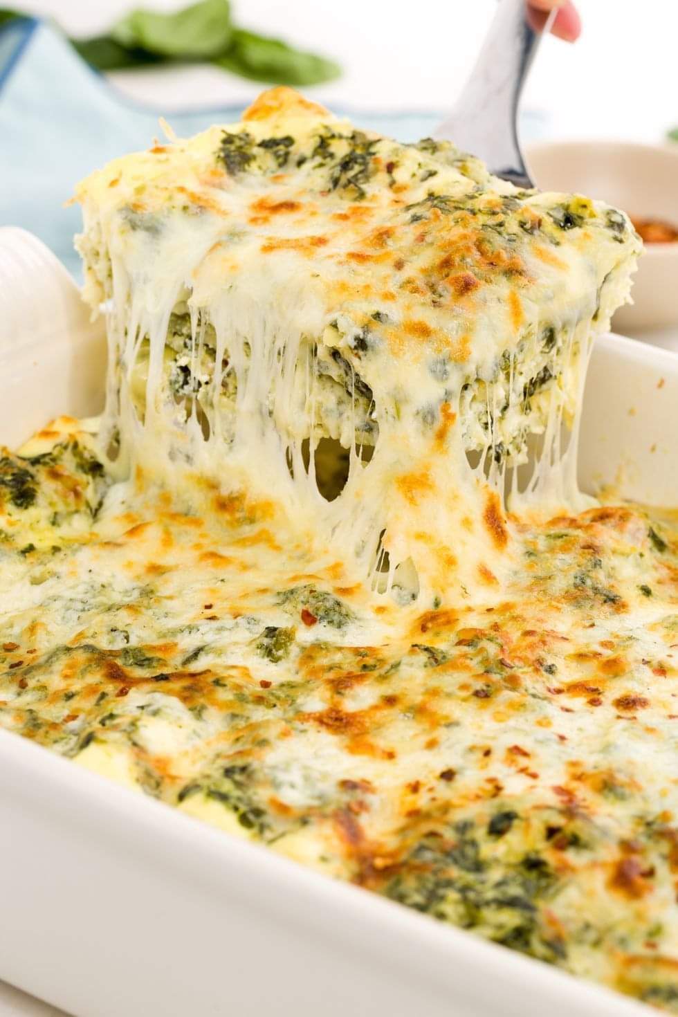 Cheesy Spinach & Artichoke&nbsp;Lasagna