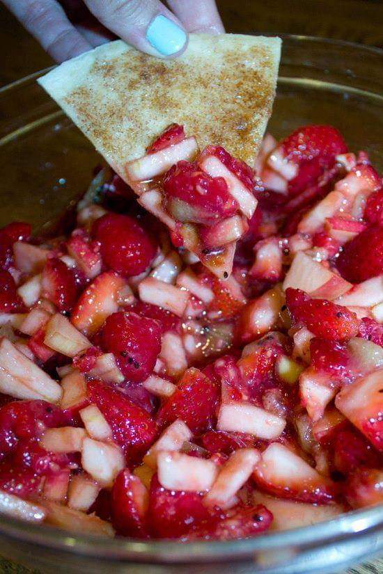 Fruit Salsa & Cinnamon Chips