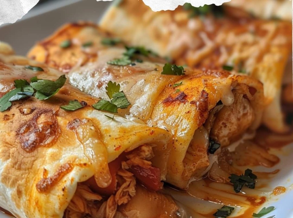 Oven-Fried Chicken Chimichangas