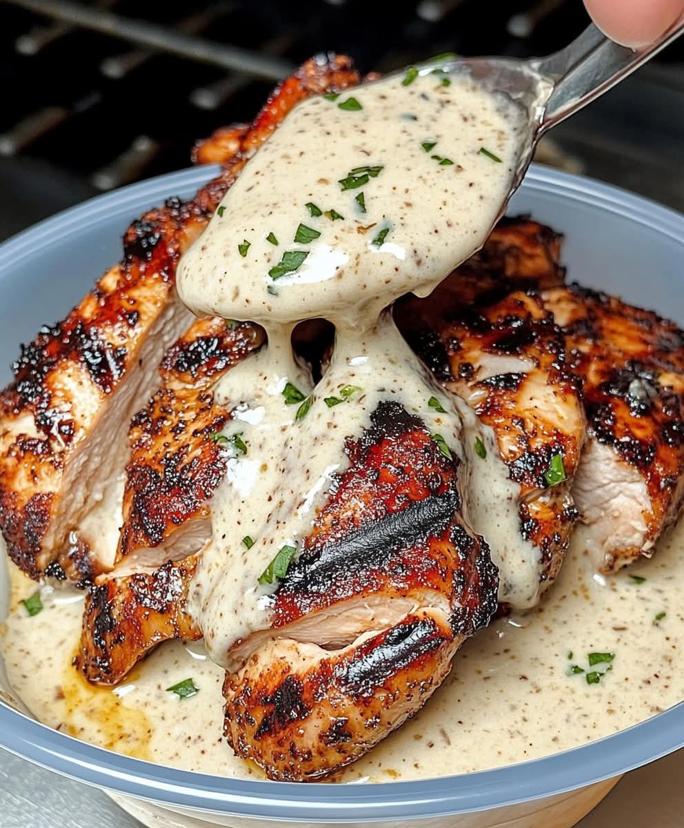 Cajun Grilled Chicken with Alabama White Sauce