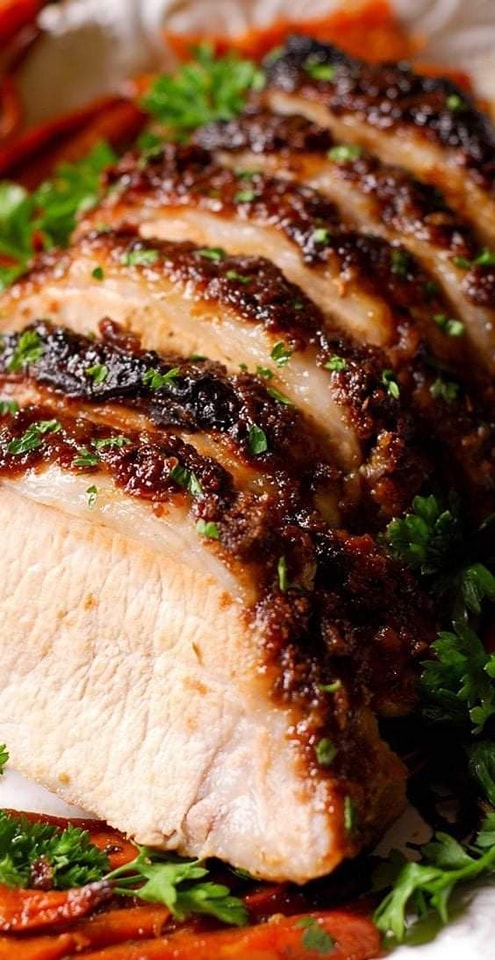 Brown Sugar Dijon Glazed Pork&nbsp;Loin